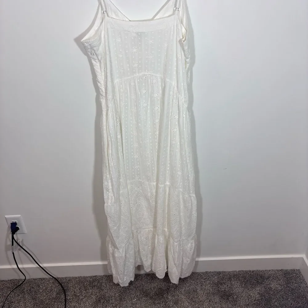 Sundance White Eyelet Arezzo Dress NEW Size Large - Picture 6 of 13